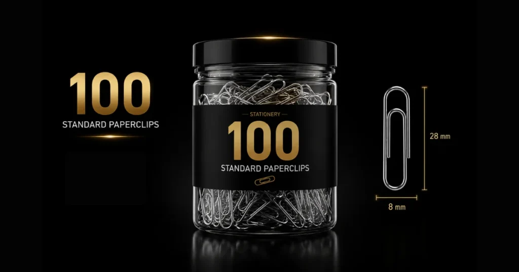 100-standard-paperclips
