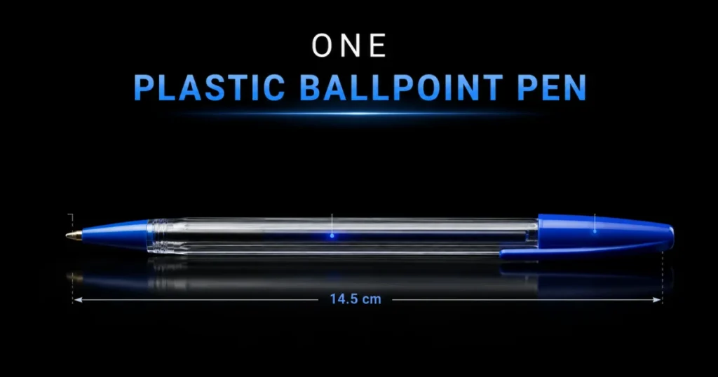 one-plastic-ballpoint-pen