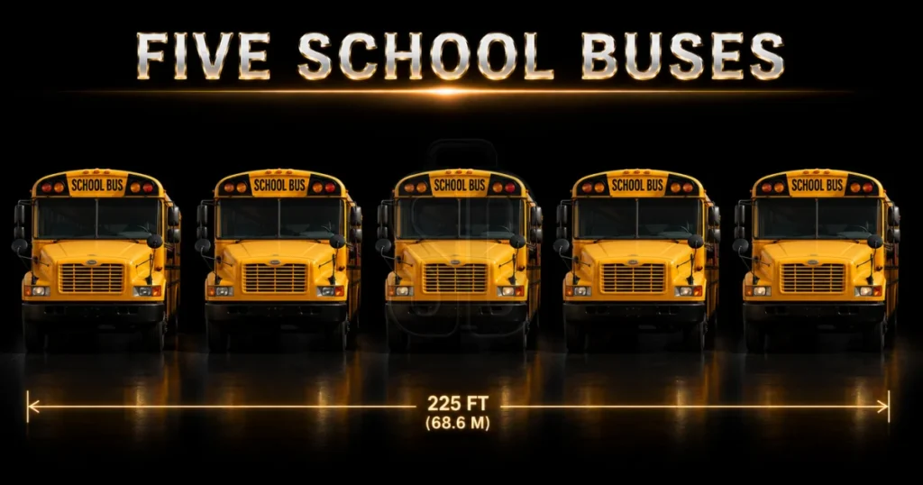 five-school-buses