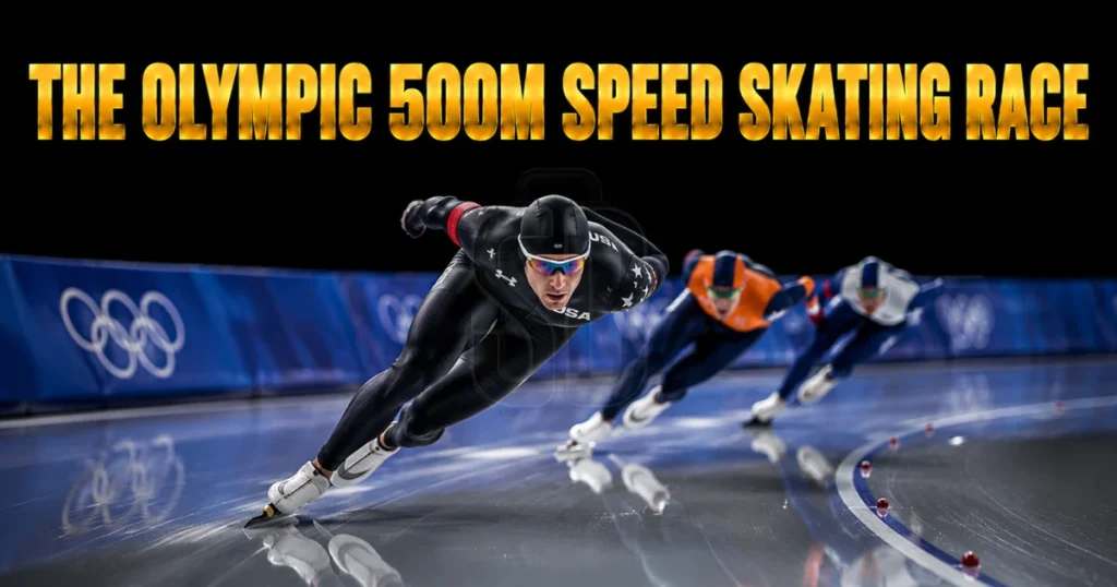 the-olympic-500m-speed-skating-race
