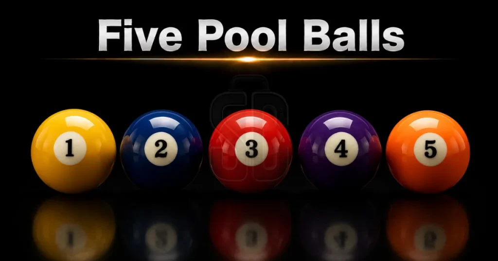 five-pool-balls