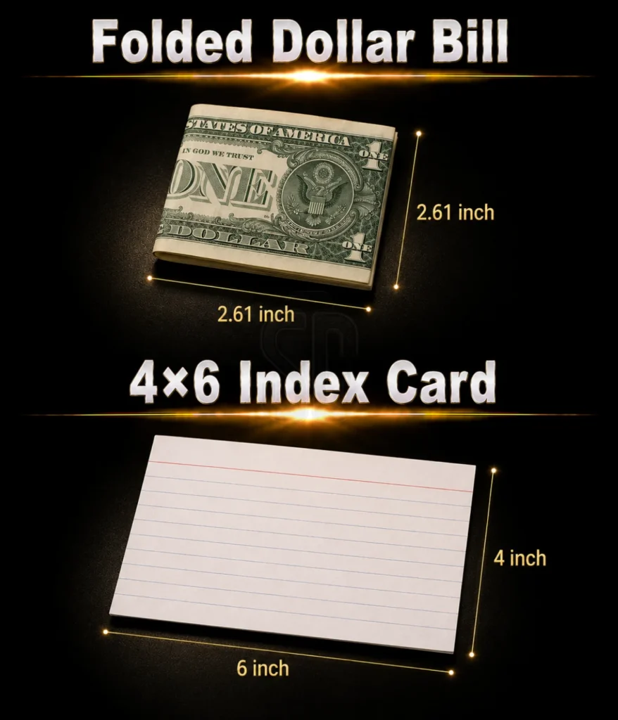 folded-dollar-bill-and-4×6-index-card-5.7-inch